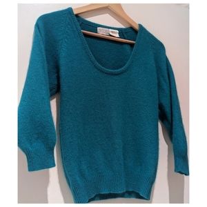 ✨Vintage Knit~Teal Blue Sweater~Medium